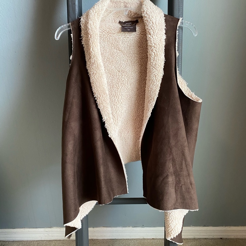 Faux Shearling Vest